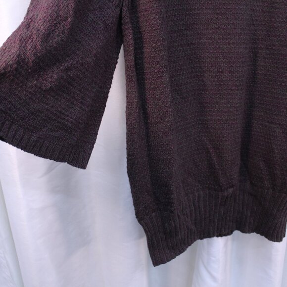 Peruvian Connection Dark Brown Cowl Neck Sweater - Picture 2 of 11